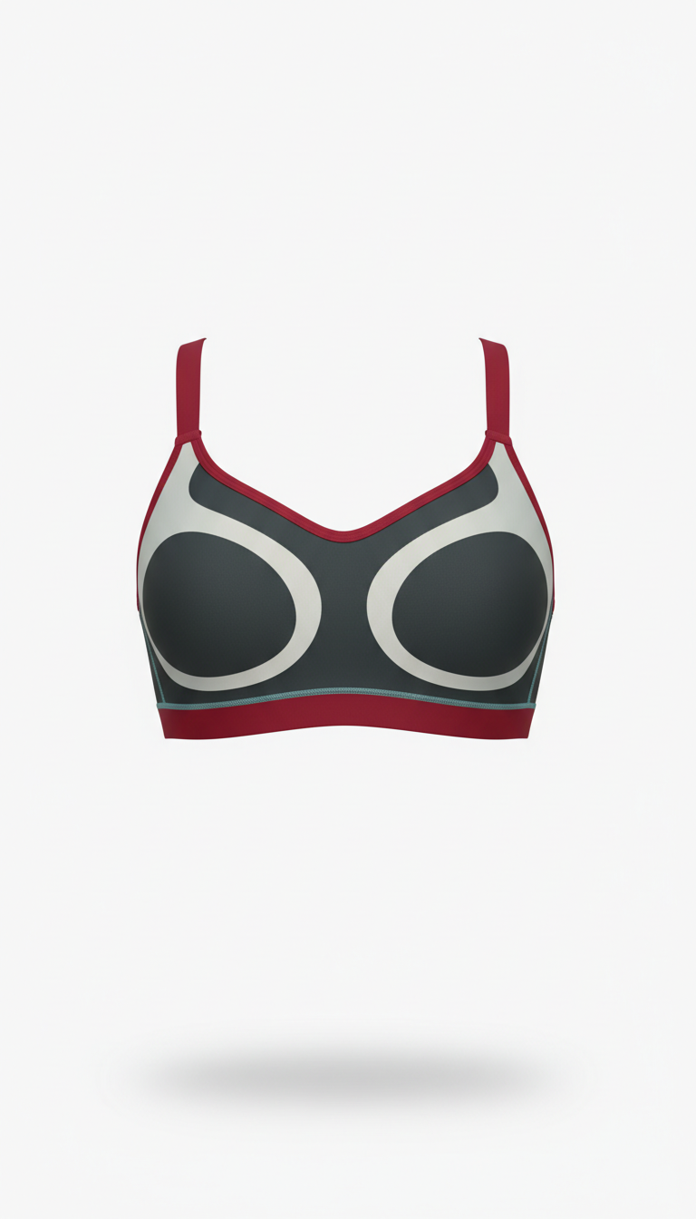 Motion sports bra with sculpted support