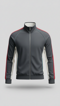 Zip-up track top with signature detailing