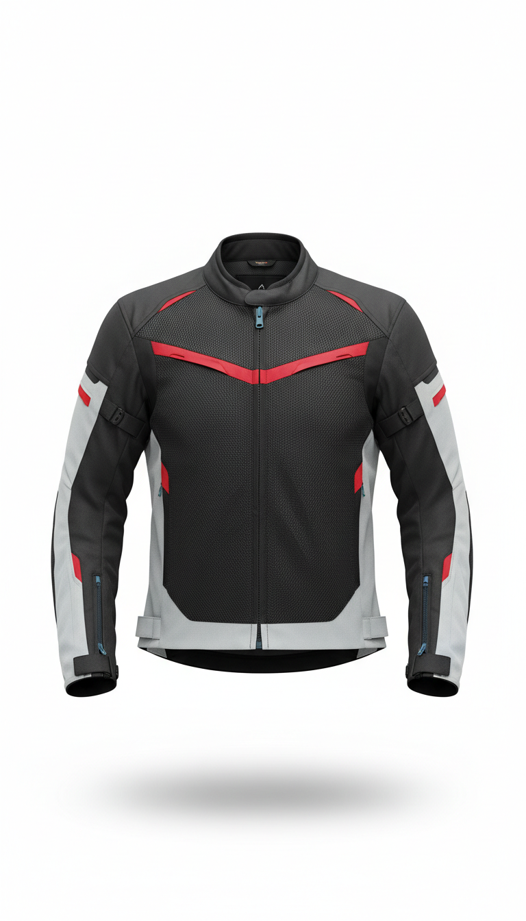 Performance mesh jacket with dynamic ventilation